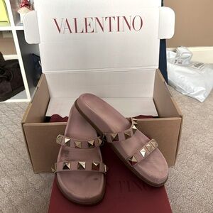 Nude Valentino sandals sz 40 9-9.5 designer st barts